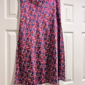 J. Crew A-Line Skirt with Pink and Blue Pattern